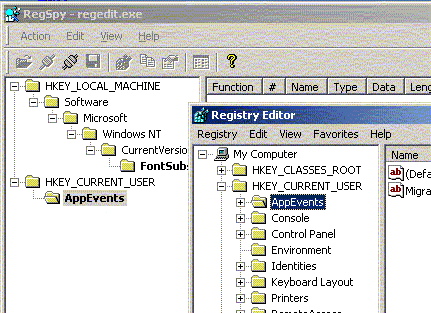 RegSpy Screenshot